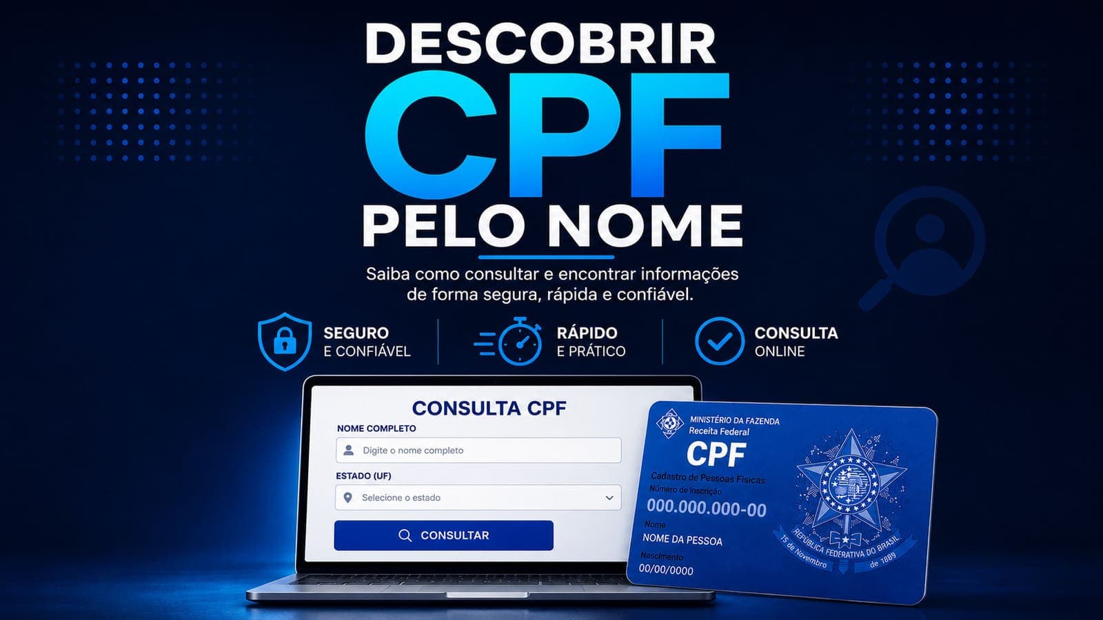 Consulta CPF pelo nome em painel de pesquisa cadastral